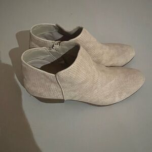 St. John's Bay Perforated Tan Ankle Booties